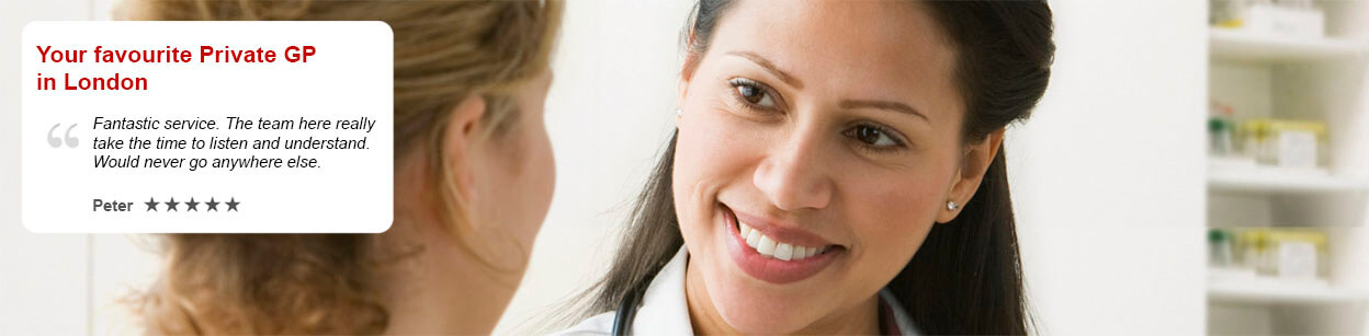 image of brunette lady doctor smiling at her patient